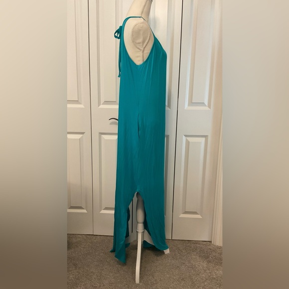Elegant Teal Maxi Dress - Picture 8 of 15